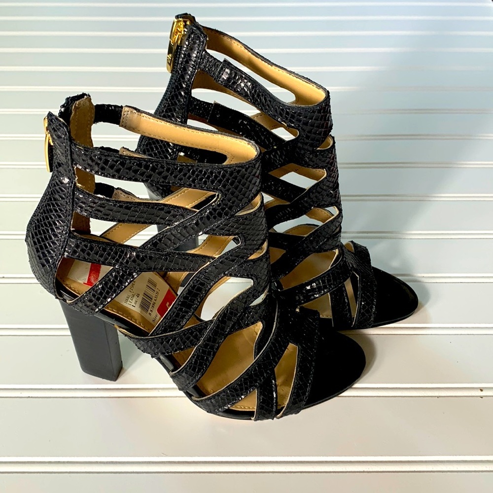 Marc Fisher Leana2 Black print sandal